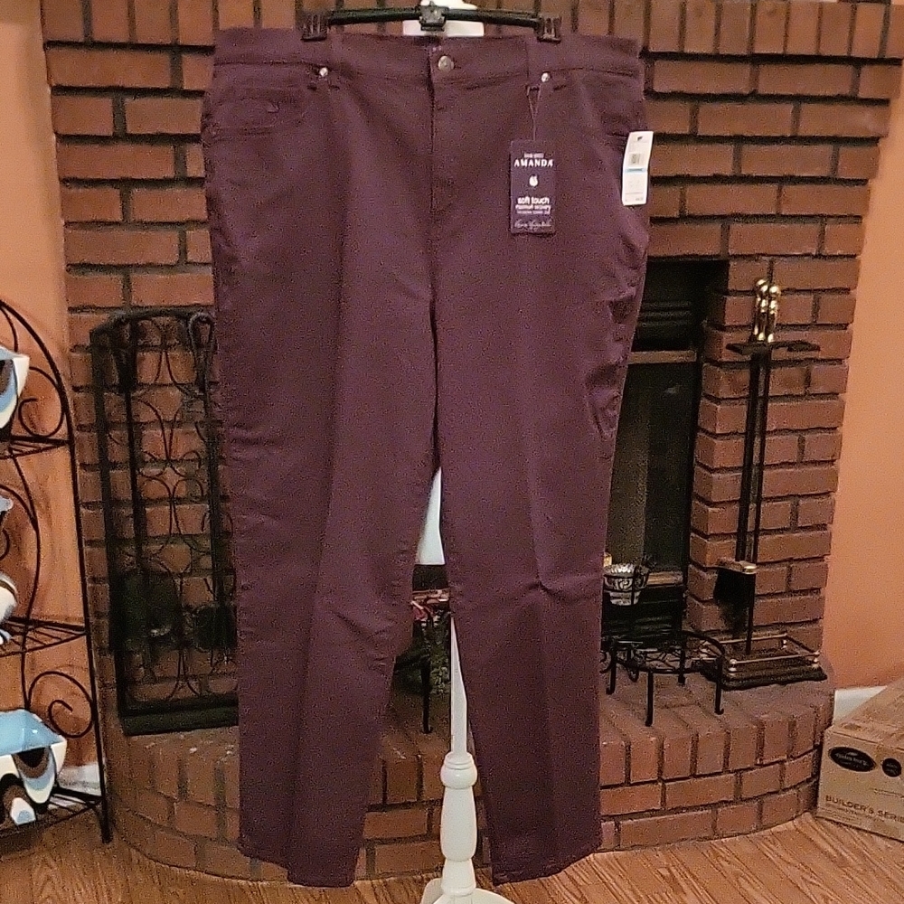 Gloria Vanderbilt Women's Purple Jeans